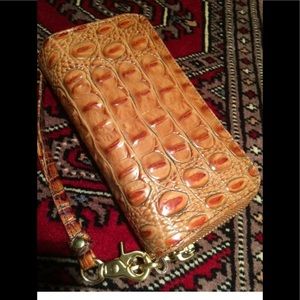 Brahmin double zip wallet